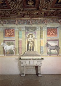Sala dei Cavalli con ritratti trompe l